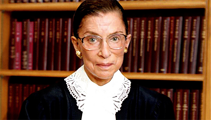 A portrait of Ruth Bader Ginsberg